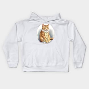 victorian cat Kids Hoodie